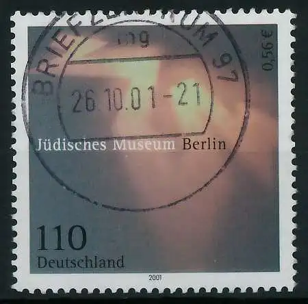 BRD 2001 Nr 2216 gestempelt 84CFE6