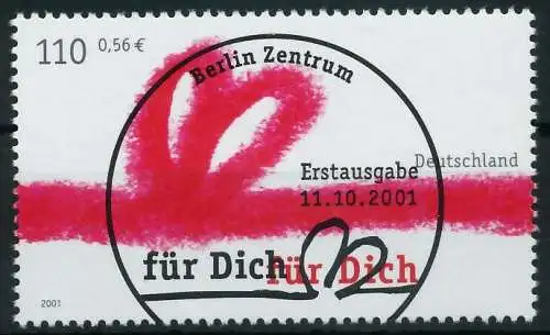 BRD 2001 Nr 2223 ESST zentrisch gestempelt 84D066