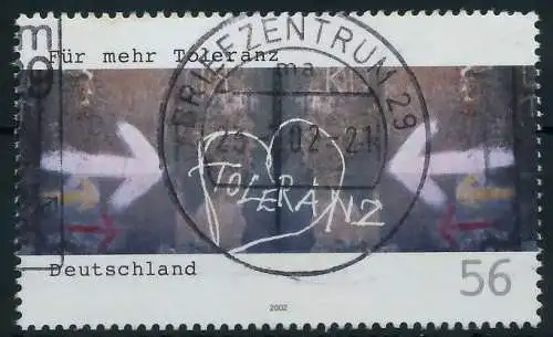 BRD 2002 Nr 2235 gestempelt 84D10A