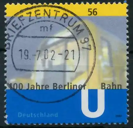 BRD 2002 Nr 2242 zentrisch gestempelt 84D15A