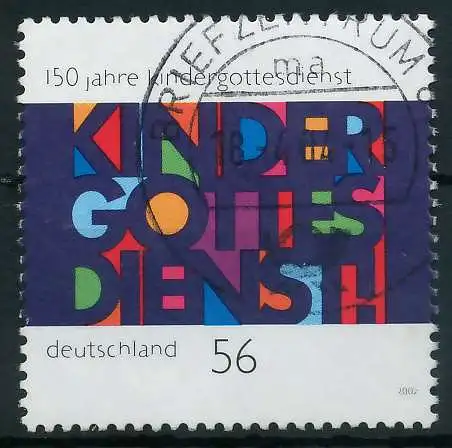 BRD 2002 Nr 2256 gestempelt 84D24E