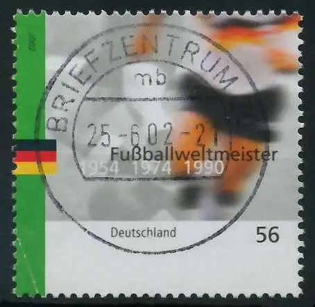 BRD 2002 Nr 2259 zentrisch gestempelt 84D2A2