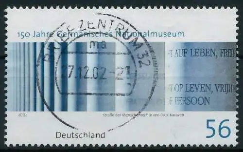 BRD 2002 Nr 2269 zentrisch gestempelt 84D2CA