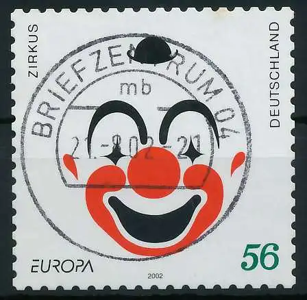 BRD BUND 2002 Nr 2272 zentrisch gestempelt 84D2E2