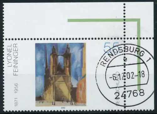 BRD 2002 Nr 2294 zentrisch gestempelt ECKE-ORE 84D406