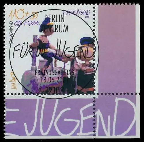 BRD 2001 Nr 2193 ESST zentrisch gestempelt ECKE-URE 84D4E6