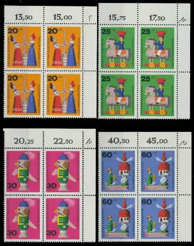 BRD 1971 Nr 705-708 postfrisch VIERERBLOCK ECKE-ORE 84ED22