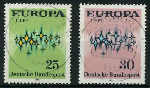 BRD BUND 1972 Nr 716-717 zentrisch gestempelt 84EE02