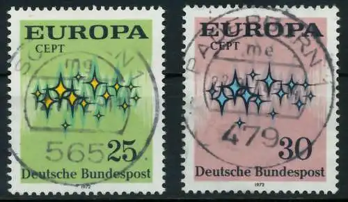 BRD BUND 1972 Nr 716-717 zentrisch gestempelt 84EE2E