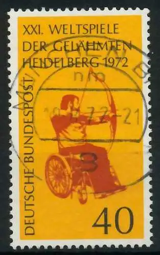 BRD 1972 Nr 733 zentrisch gestempelt 84EF86