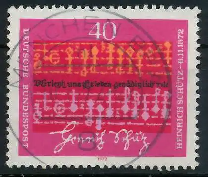 BRD 1972 Nr 741 zentrisch gestempelt 84F092