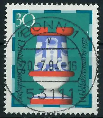 BRD 1972 Nr 743 zentrisch gestempelt 84F106