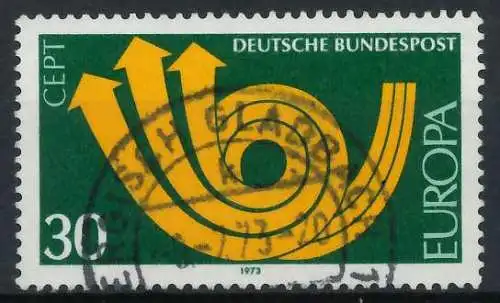 BRD BUND 1973 Nr 768 zentrisch gestempelt 84FD26