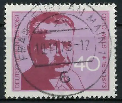 BRD 1973 Nr 780 zentrisch gestempelt 84FF1A