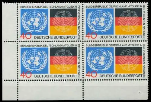 BRD 1973 Nr 781 postfrisch VIERERBLOCK ECKE-ULI 84FF42