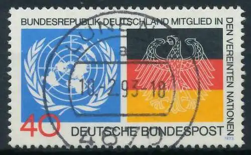 BRD 1973 Nr 781 zentrisch gestempelt 84FF52