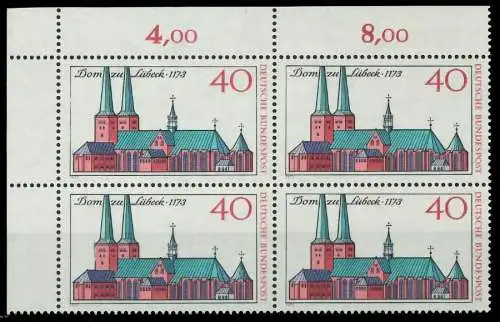 BRD 1973 Nr 779 postfrisch VIERERBLOCK ECKE-OLI 84FF5A