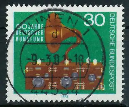 BRD 1973 Nr 786 zentrisch gestempelt 84FF62