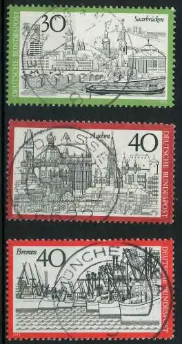 BRD 1973 Nr 787-789 zentrisch gestempelt 84FFEE