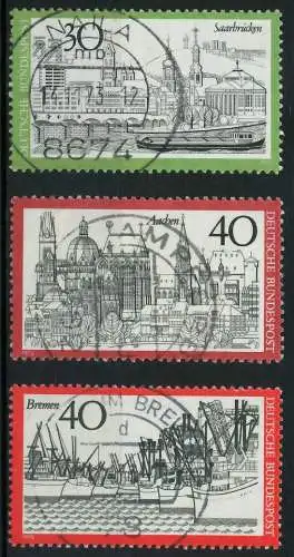 BRD 1973 Nr 787-789 zentrisch gestempelt 84FFF2