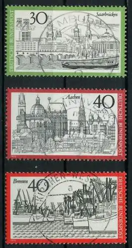 BRD 1973 Nr 787-789 zentrisch gestempelt 84FFF6