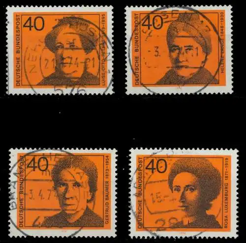 BRD 1974 Nr 791-794 zentrisch gestempelt 8500FA