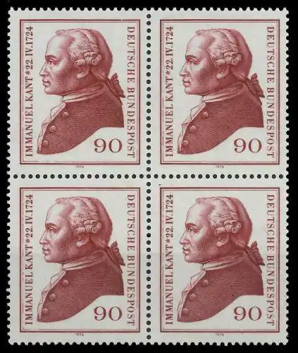 BRD BUND 1974 Nr 806n postfrisch VIERERBLOCK 850352
