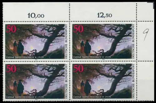 BRD BUND 1974 Nr 815 postfrisch VIERERBLOCK ECKE-ORE 850D1E