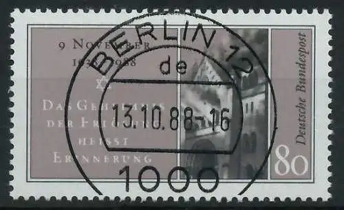 BRD 1988 Nr 1389 zentrisch gestempelt 851342