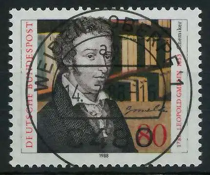 BRD 1988 Nr 1377 zentrisch gestempelt 851376