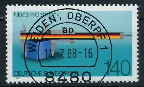 BRD 1988 Nr 1378 zentrisch gestempelt 85139E