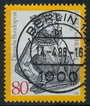 BRD 1988 Nr 1364 zentrisch gestempelt 85142E