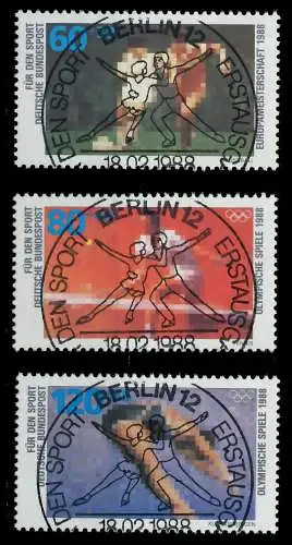 BRD 1988 Nr 1353-1355 ESST zentrisch gestempelt 851446
