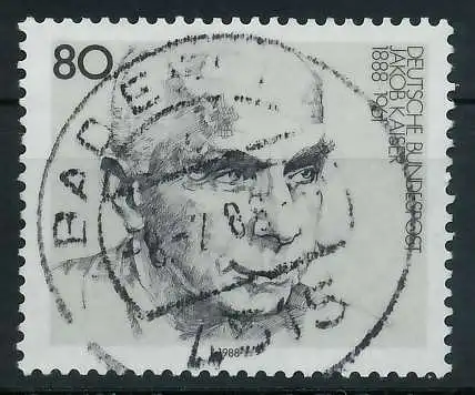 BRD 1988 Nr 1350 zentrisch gestempelt S741E26