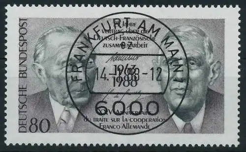 BRD BUND 1988 Nr 1351 zentrisch gestempelt 8514AA