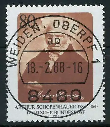 BRD 1988 Nr 1357 zentrisch gestempelt 8514C2