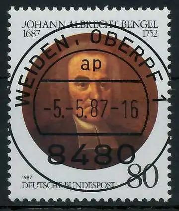 BRD 1987 Nr 1324 zentrisch gestempelt 854556