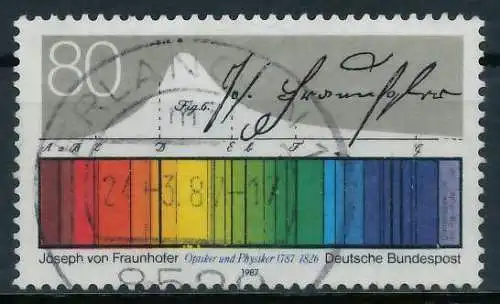 BRD 1987 Nr 1313 zentrisch gestempelt 85457A