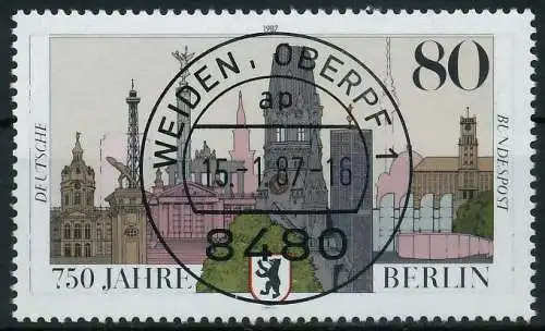 BRD 1987 Nr 1306 zentrisch gestempelt 854602