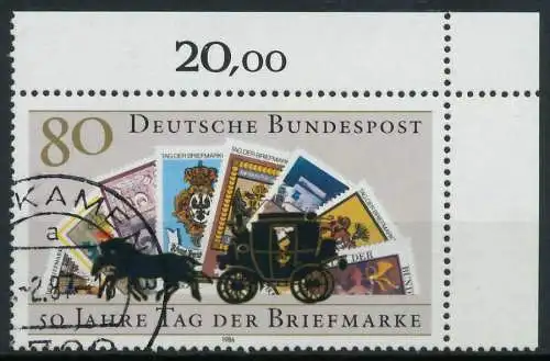 BRD 1986 Nr 1300 gestempelt ECKE-ORE 854626