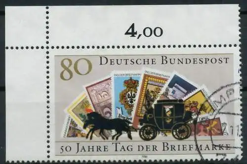 BRD 1986 Nr 1300 gestempelt ECKE-OLI 854636