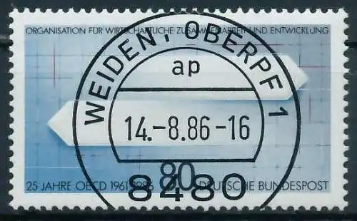 BRD 1986 Nr 1294 zentrisch gestempelt 85464E