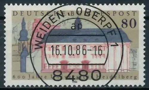 BRD 1986 Nr 1299 zentrisch gestempelt 85465E