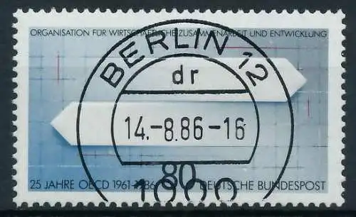 BRD 1986 Nr 1294 zentrisch gestempelt 85466A