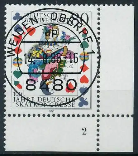 BRD 1986 Nr 1293 zentrisch gestempelt FORMNUMMER 2 854672