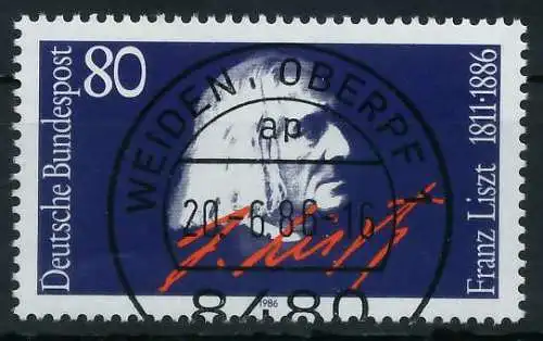 BRD 1986 Nr 1285 zentrisch gestempelt S74210A