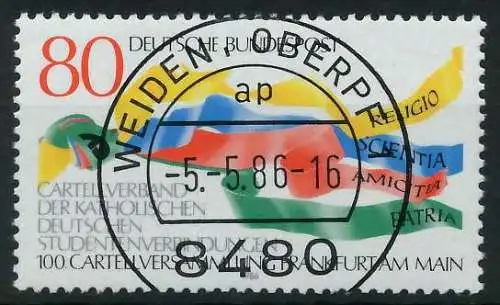 BRD 1986 Nr 1283 zentrisch gestempelt 85473A