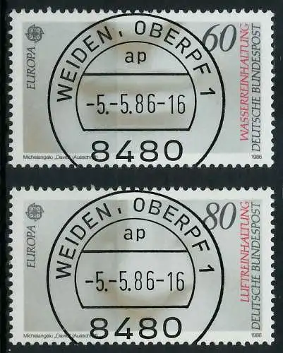 BRD BUND 1986 Nr 1278-1279 zentrisch gestempelt 8547BA