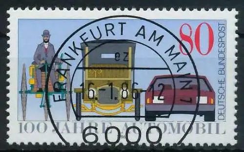 BRD 1986 Nr 1268 zentrisch gestempelt 8547CE