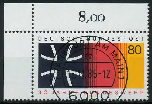 BRD BUND 1985 Nr 1266 zentrisch gestempelt ECKE-OLI 8547EE